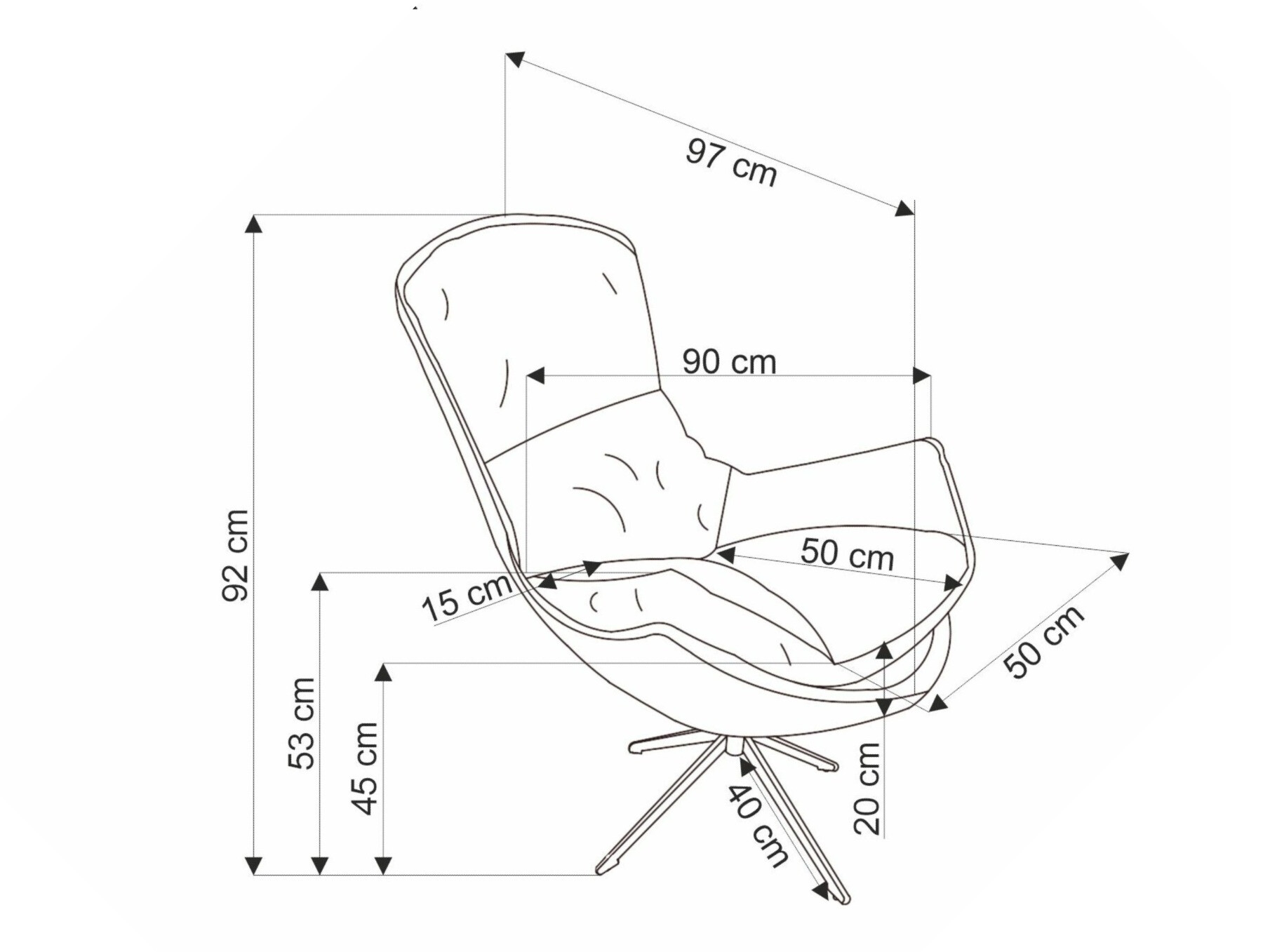 Armchair Houston 1846 (Beige)