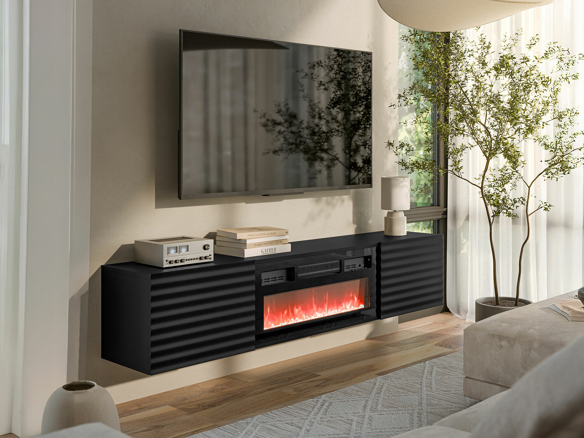 TV stand Charlotte 206 (Black)