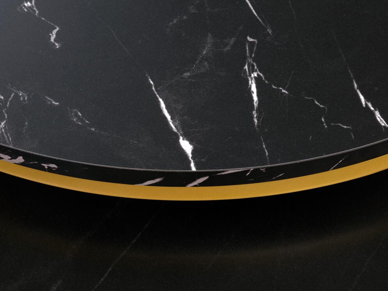 Coffee table set Houston 2213 (Black marble + Golden)