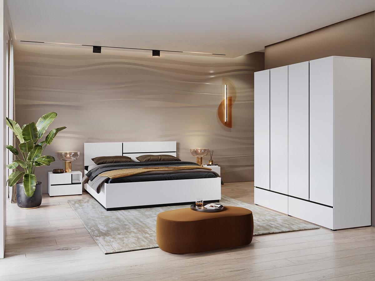 Bed Alfere 123 (White)