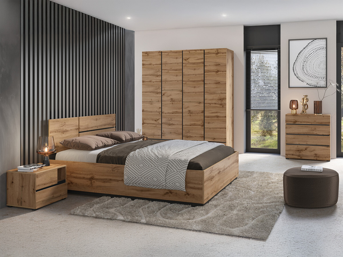 Bedroom set Alfere 124 (Wotan Oak)
