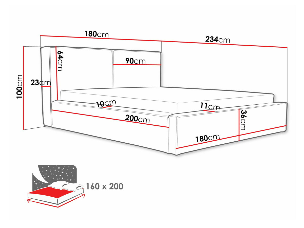 Bed Calcalo 107