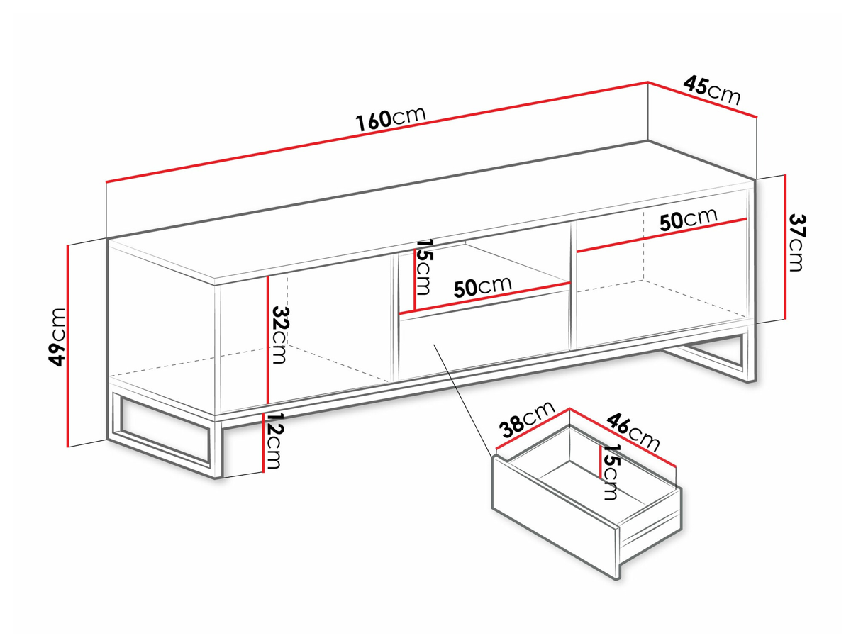 TV stand Calcalo 105 (Beige)
