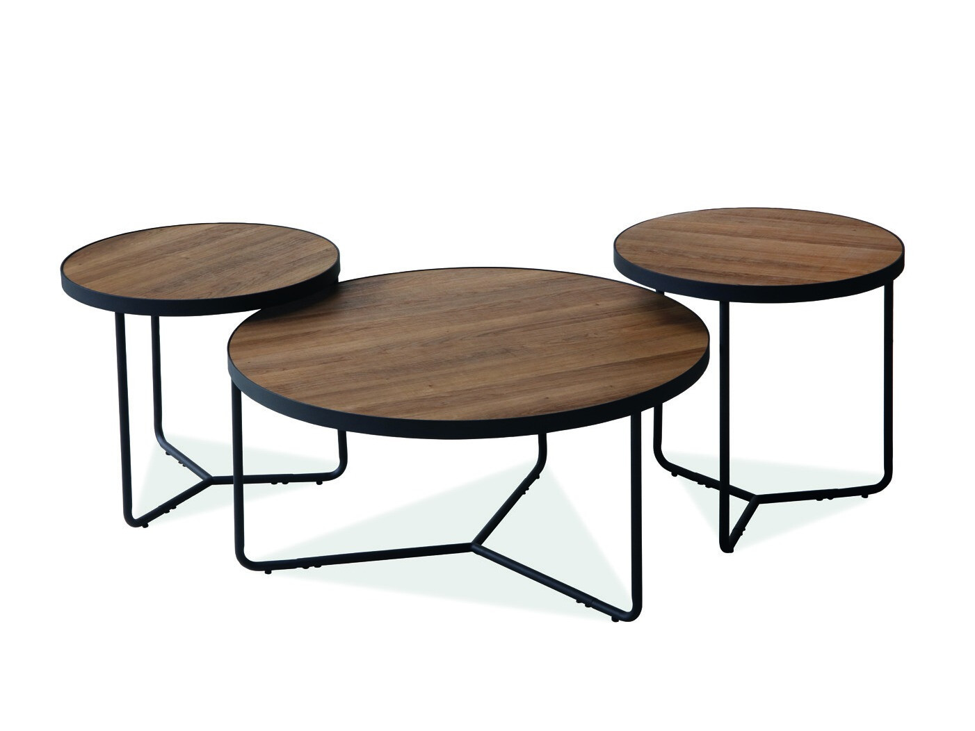 Nest of coffee tables Detroit 570 (Nut)