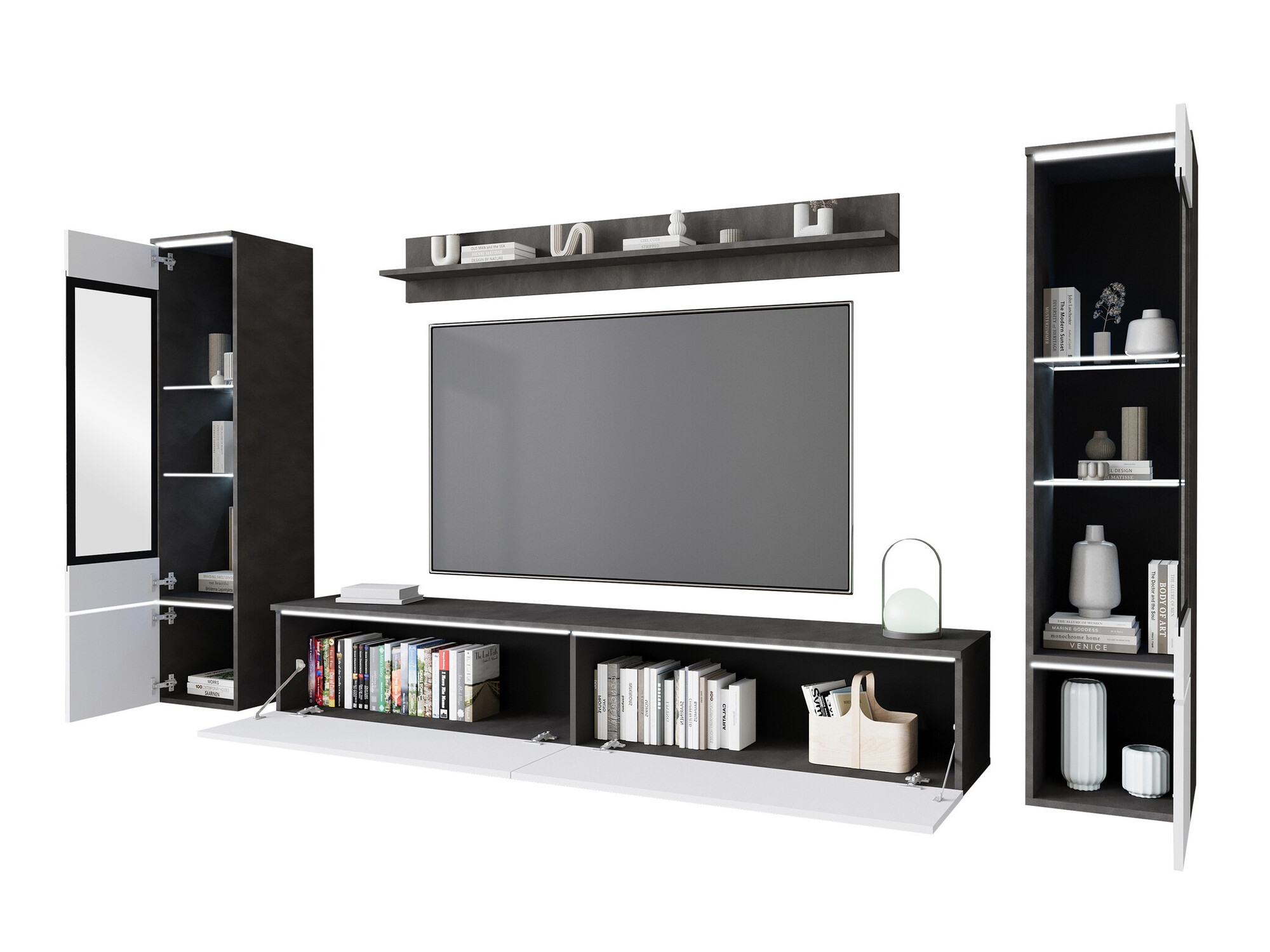Living room set Mirfivo 101 (Black marble)