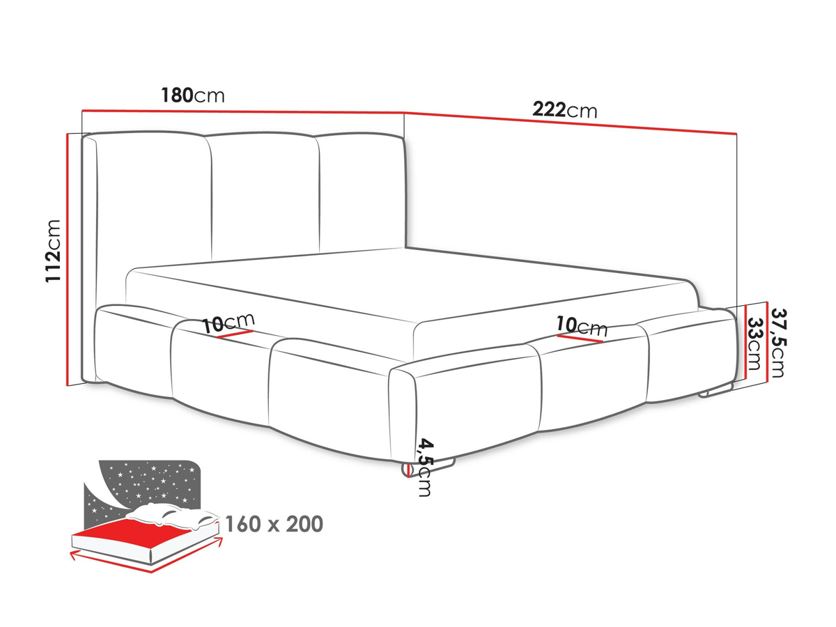 Bed Comfivo 383 (Kronos 46)