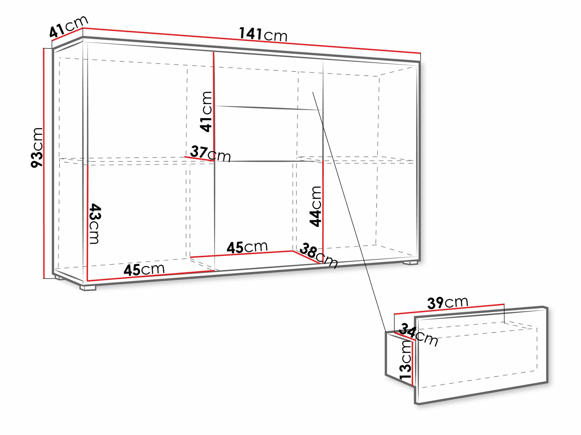 Chest of drawers Comfivo Tutela (Cashmere)