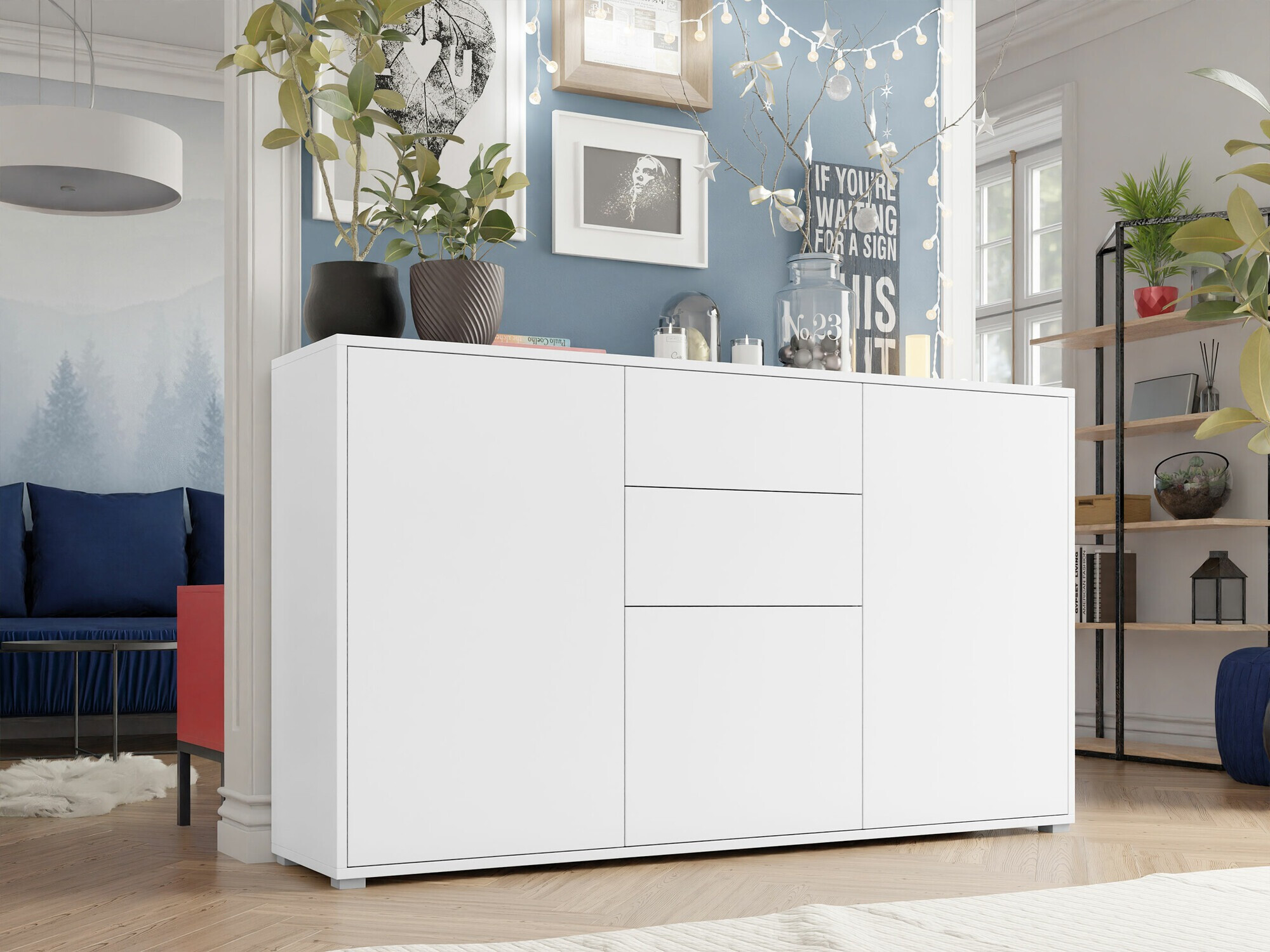 Chest of drawers Comfivo Tutela (White)