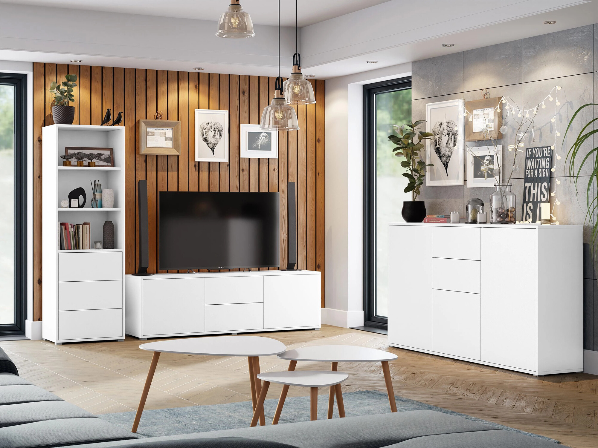 Chest of drawers Comfivo Tutela (White)