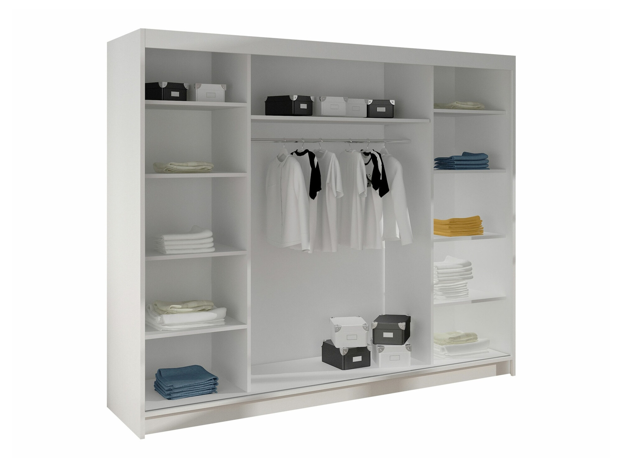 Wardrobe Closico Durion IV (Black + Artisan oak)