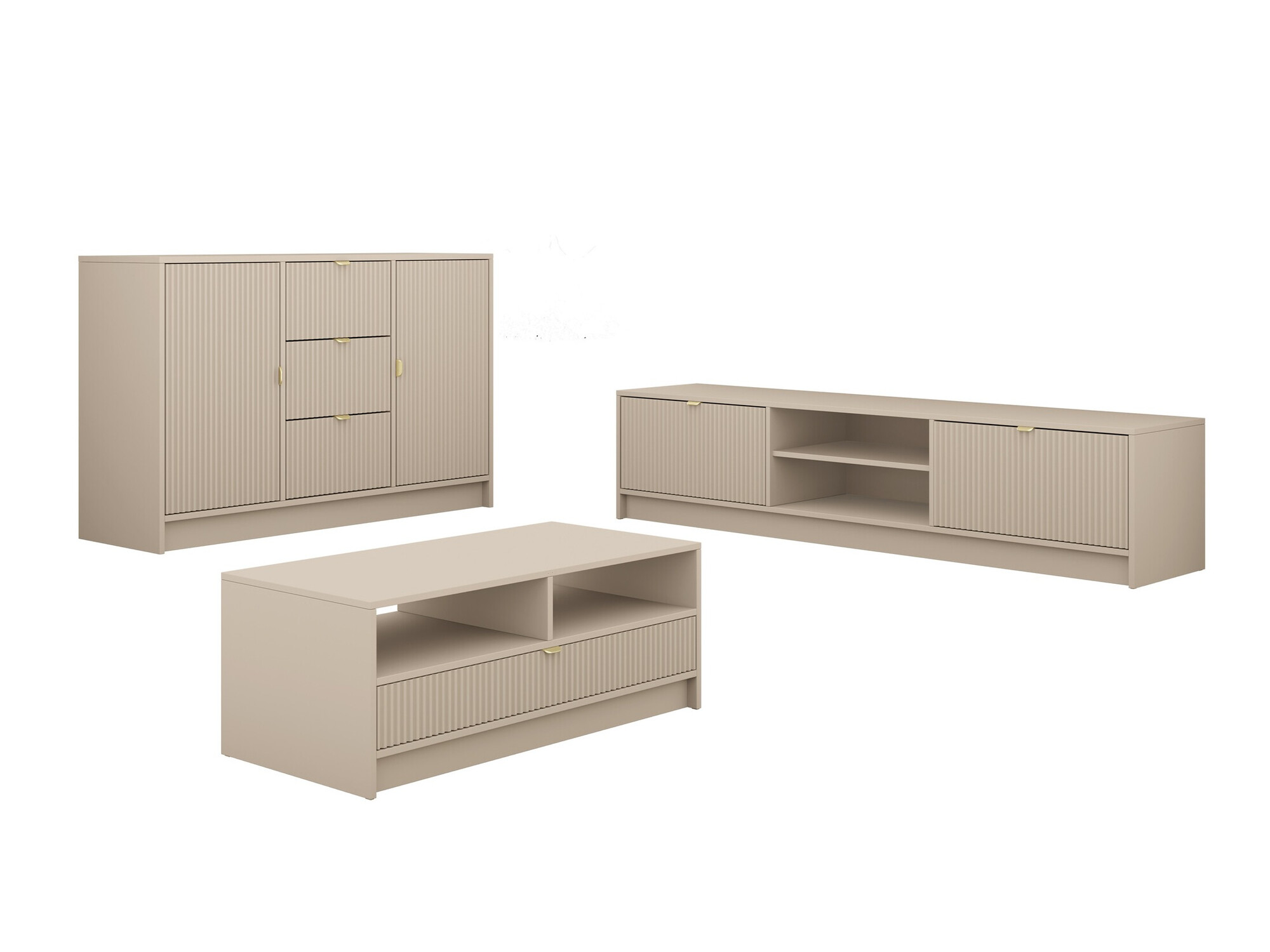Living room set Comfivo Papilio I (Beige)
