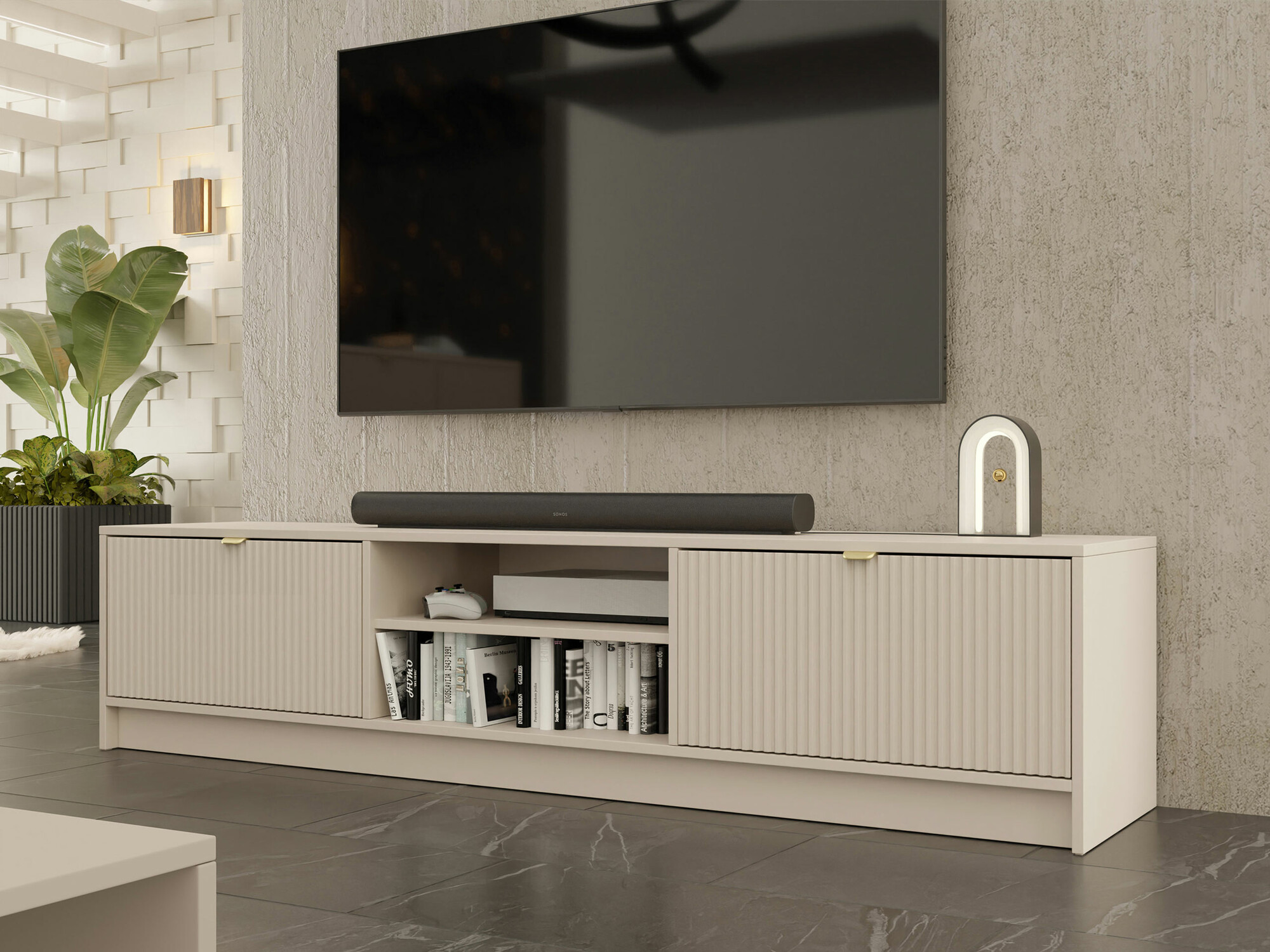 TV stand Comfivo Papilio I (Beige)