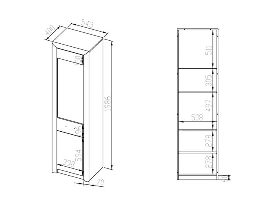 Bookcase Tivmori 103