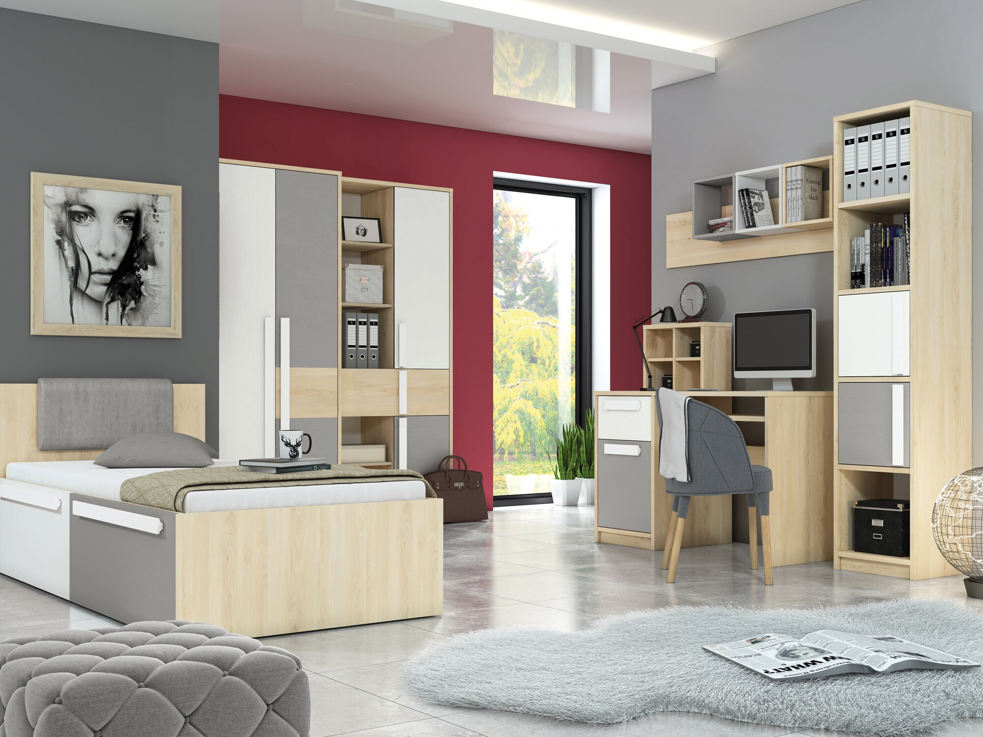 Bookcase Tivruve 103