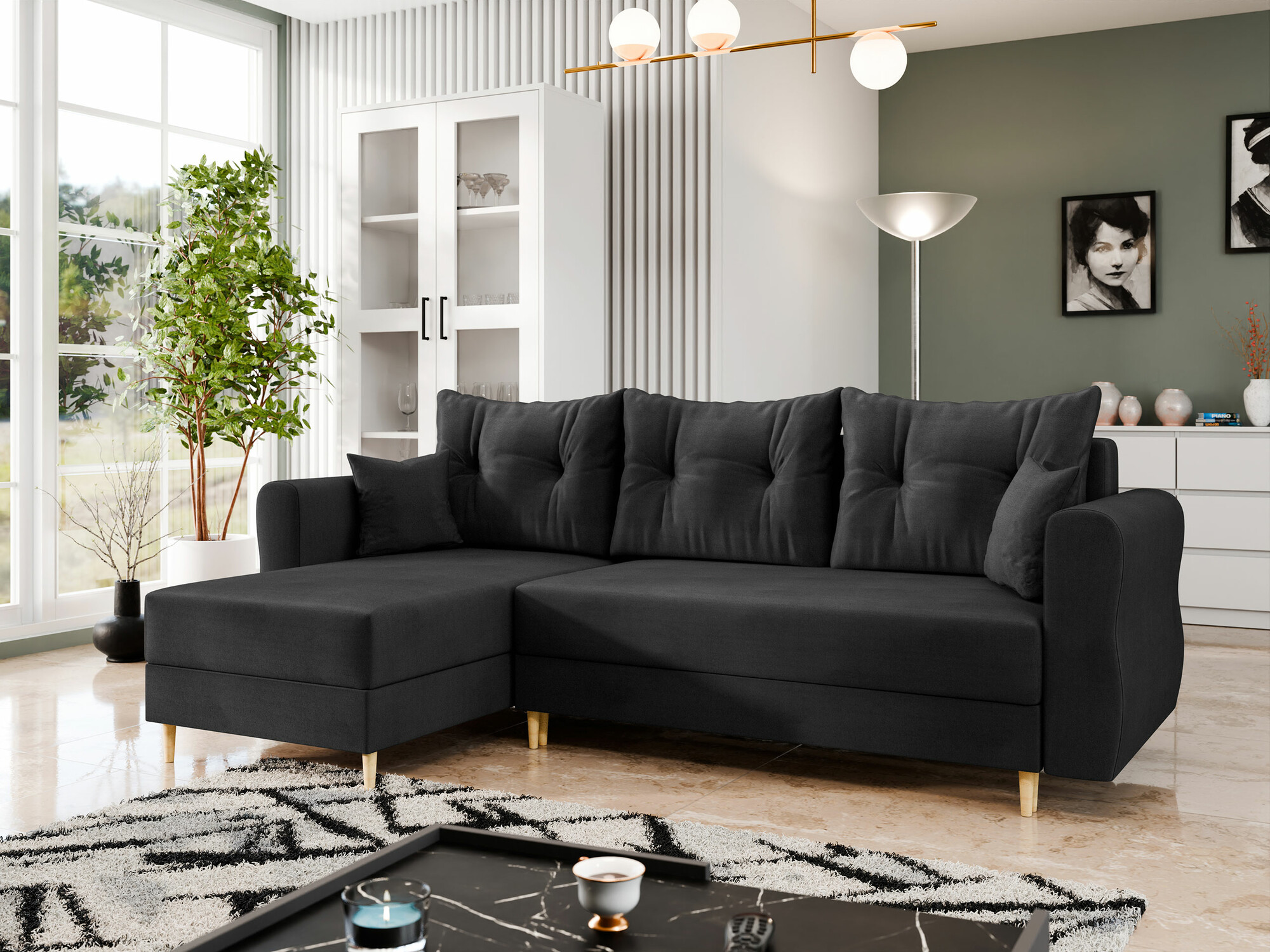 Corner sofa Veldala 102 (Manila 18)