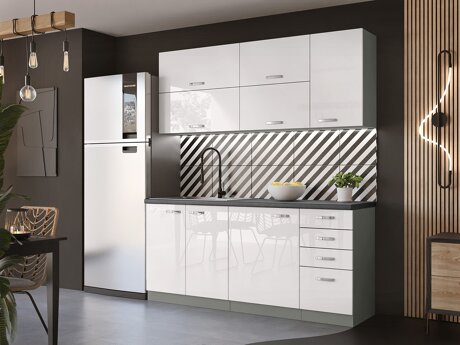 Modular kitchen set Multi White 124
