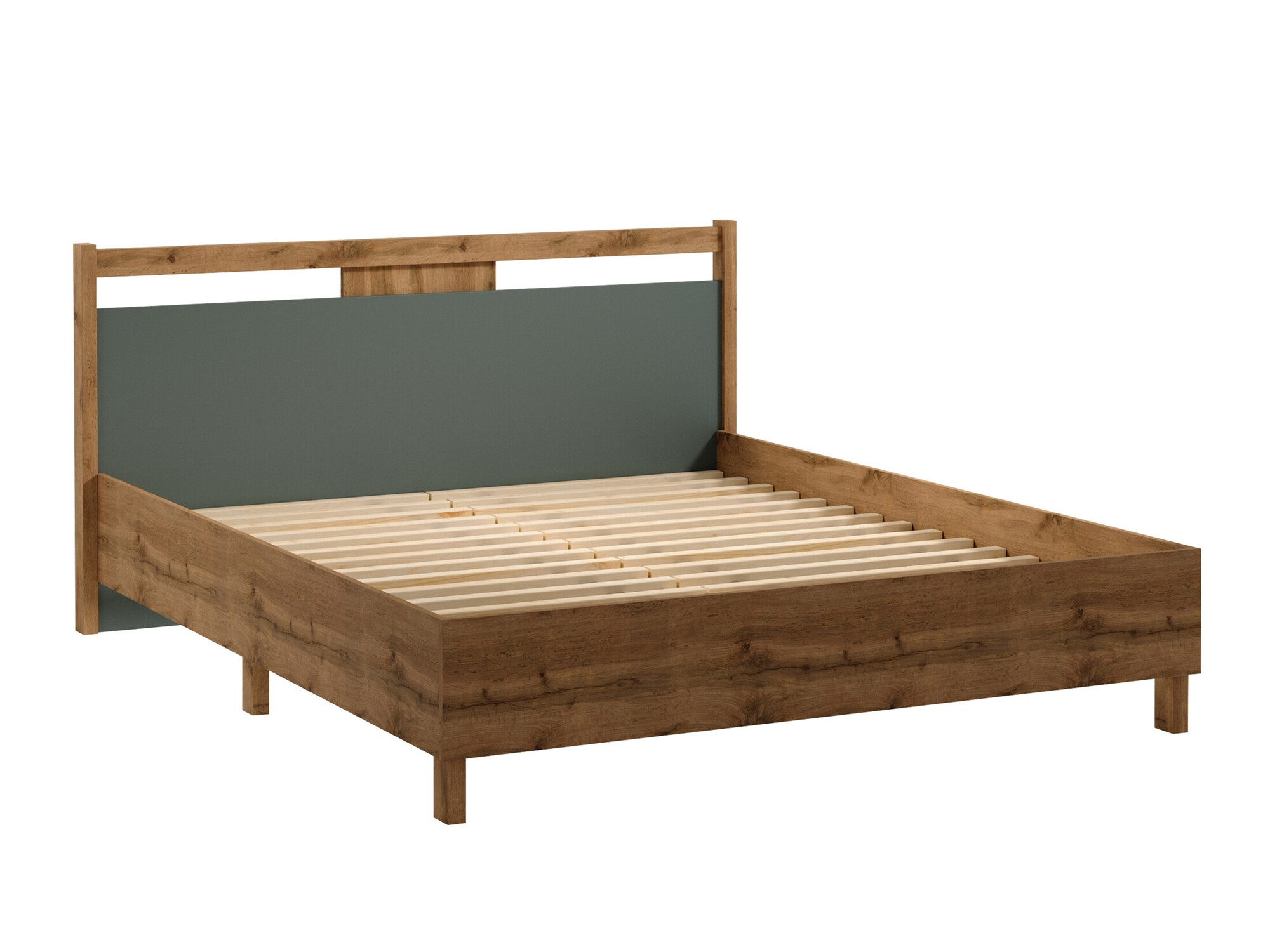 Bed Venmelu 106 (Wotan Oak + Green)