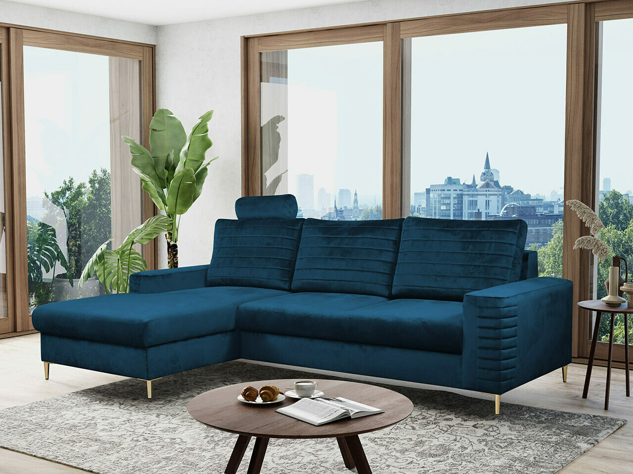 Corner sofa Comfivo Cumintudo (Velluto 25)
