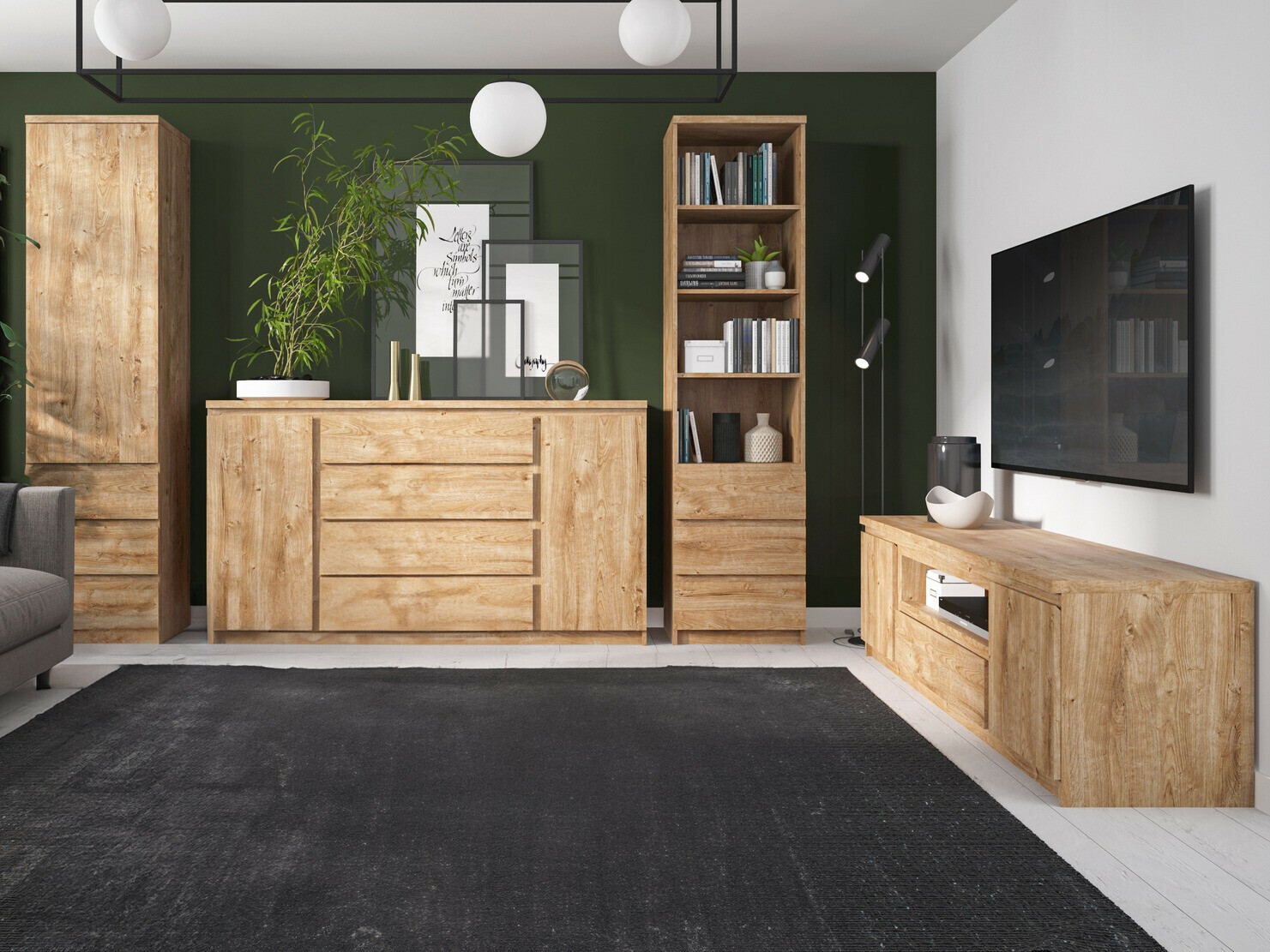 Bookcase Merfere 114 (Oak)