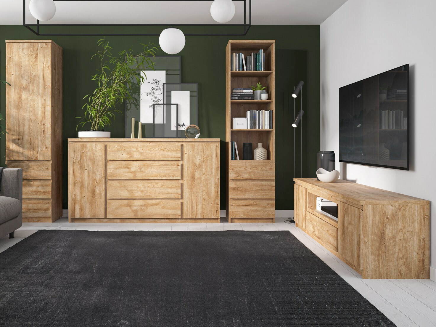 Chest of drawers Merfere 111 (Oak)