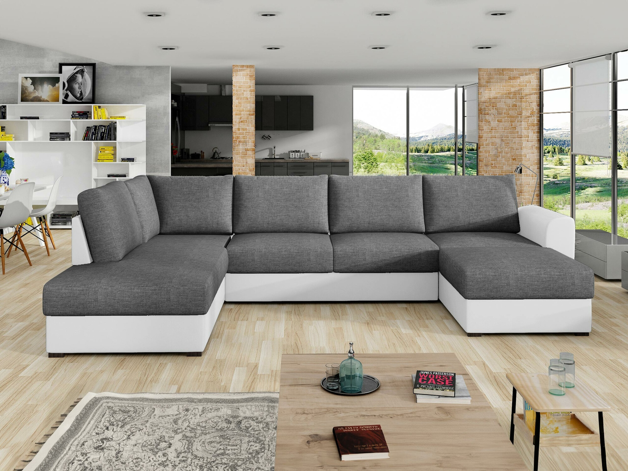 Corner sofa Comfivo Flumen (Soft 017 + Lux 06)