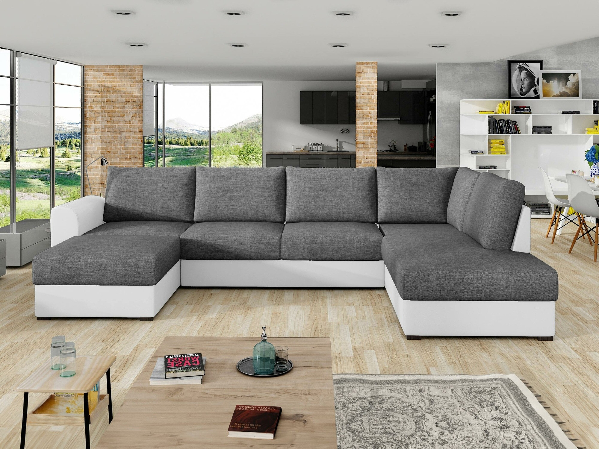 Corner sofa Comfivo Flumen (Soft 017 + Lux 06)
