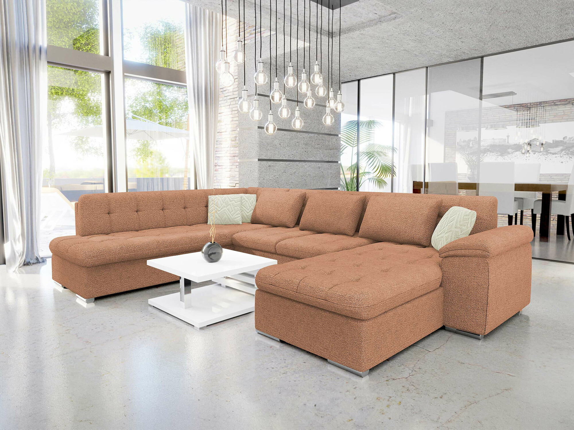 Corner sofa Comfivo Gemma V (Sicuro 35 + Sempre 6)