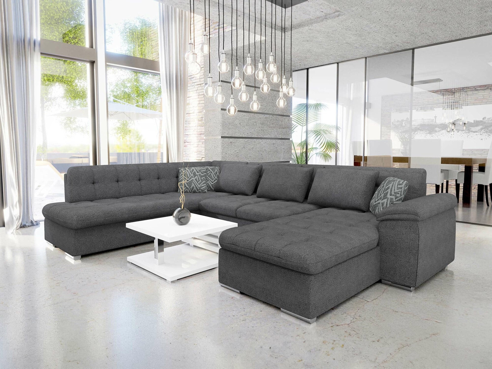 Corner sofa Comfivo Gemma V (Sicuro 80 + Sempre 9)
