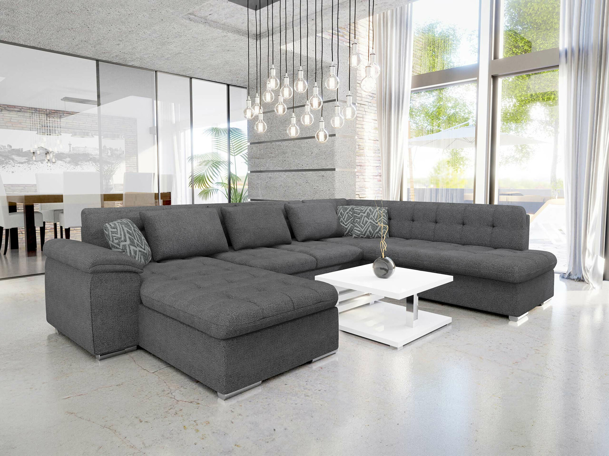 Corner sofa Comfivo Gemma V (Sicuro 80 + Sempre 9)
