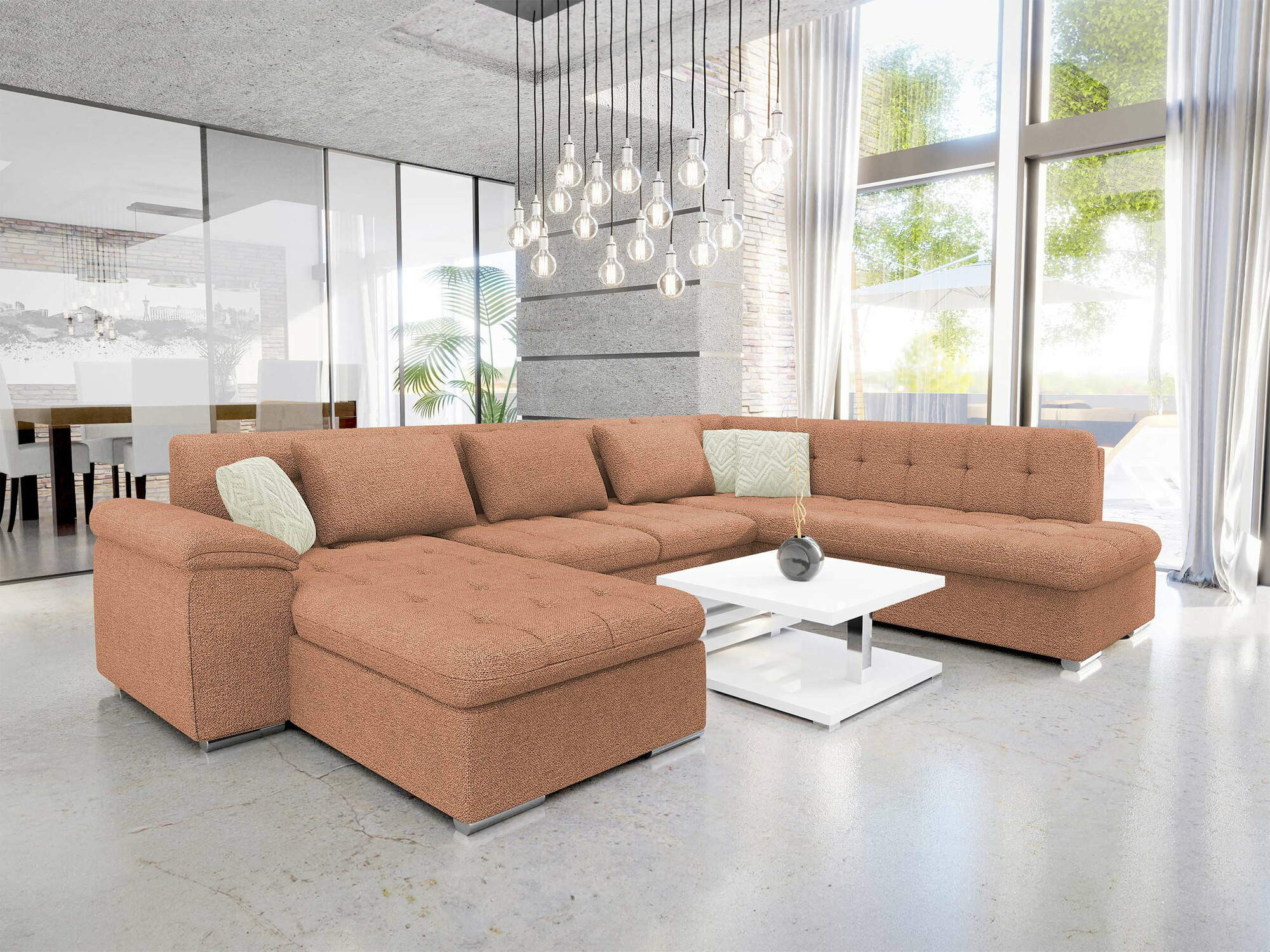 Corner sofa Comfivo Gemma VI (Sicuro 35 + Sempre 6)