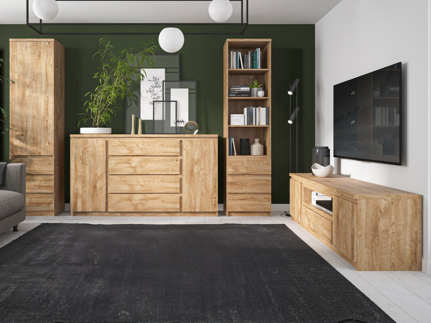 TV stand Merfere 108 (Oak)