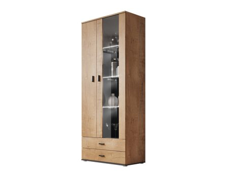 Bookcase Tornola 105 (Lefkas oak + Black)