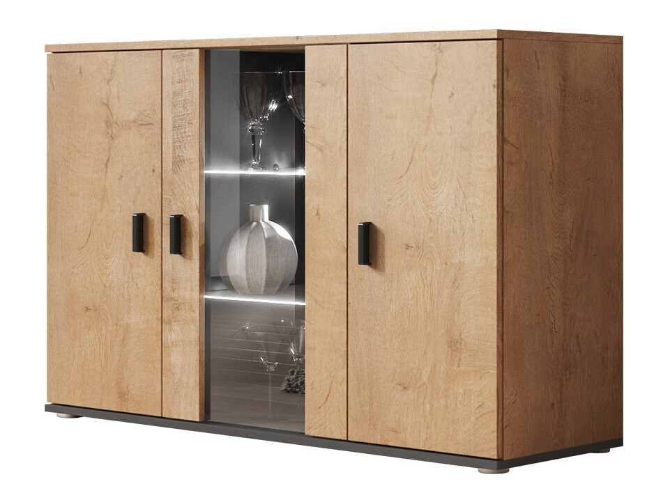 Sideboard Tornola 106 (Lefkas oak + Black)