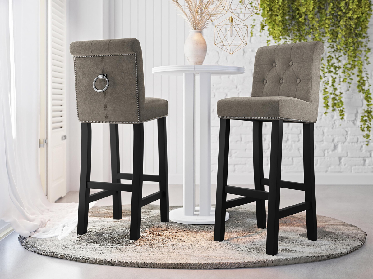 Bar stool Jackson 100 (Black + Magic Velvet 2209)