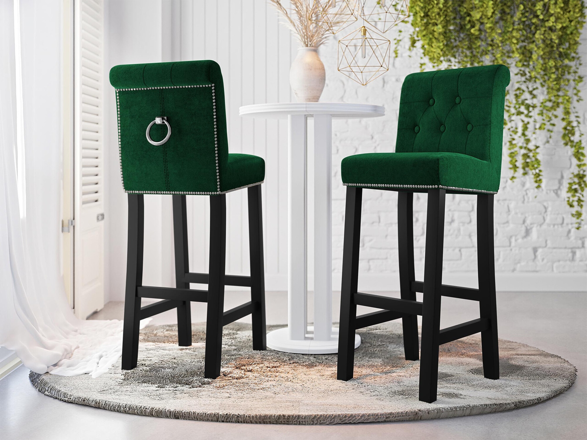 Bar stool Jackson 100 (Black + Magic Velvet 2225)