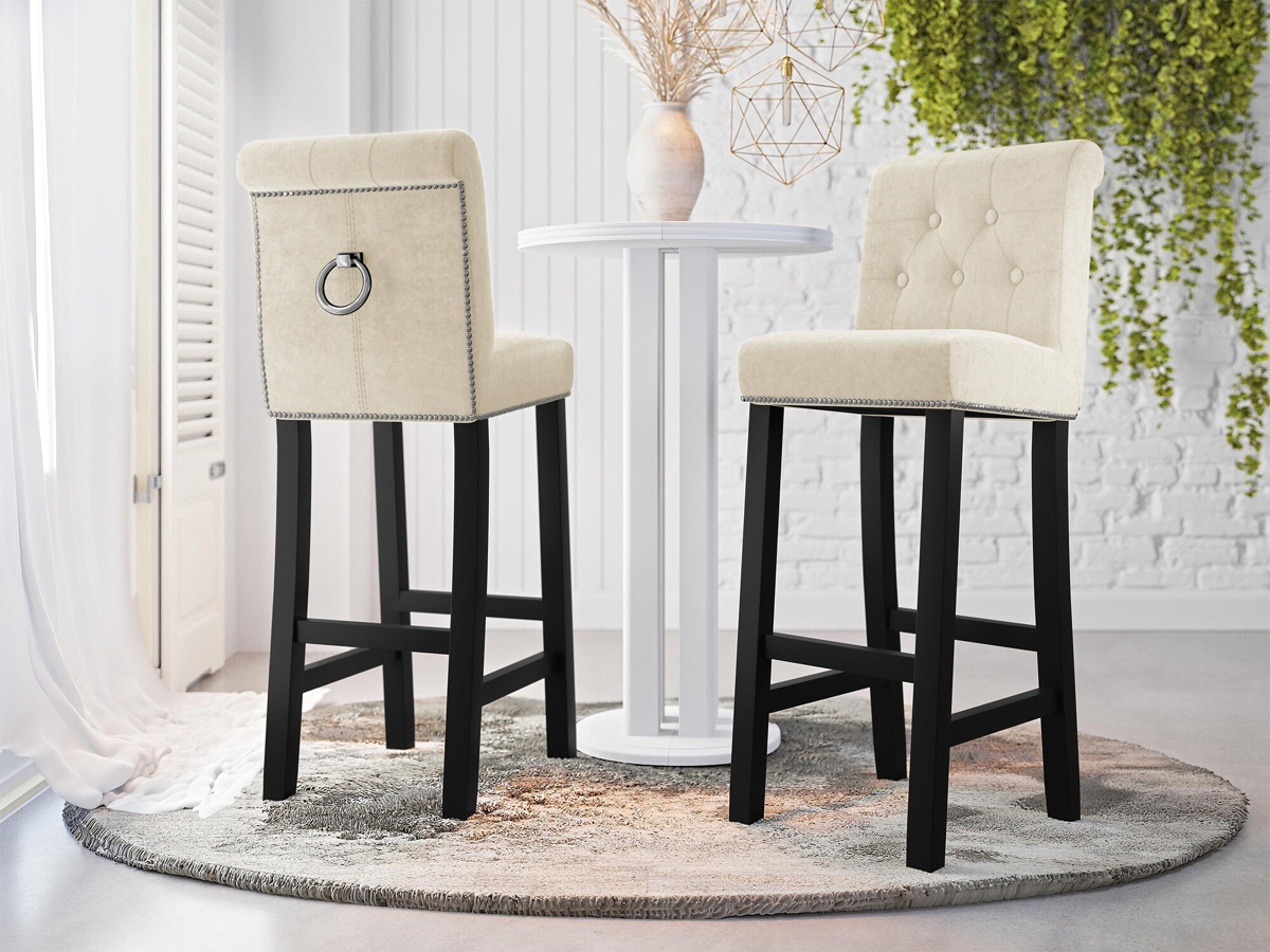 Bar stool Jackson 100 (Black + Magic Velvet 2250)
