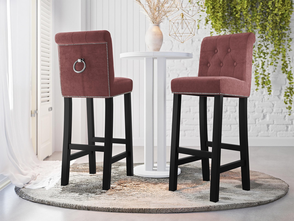 Bar stool Jackson 100 (Black + Magic Velvet 2258)