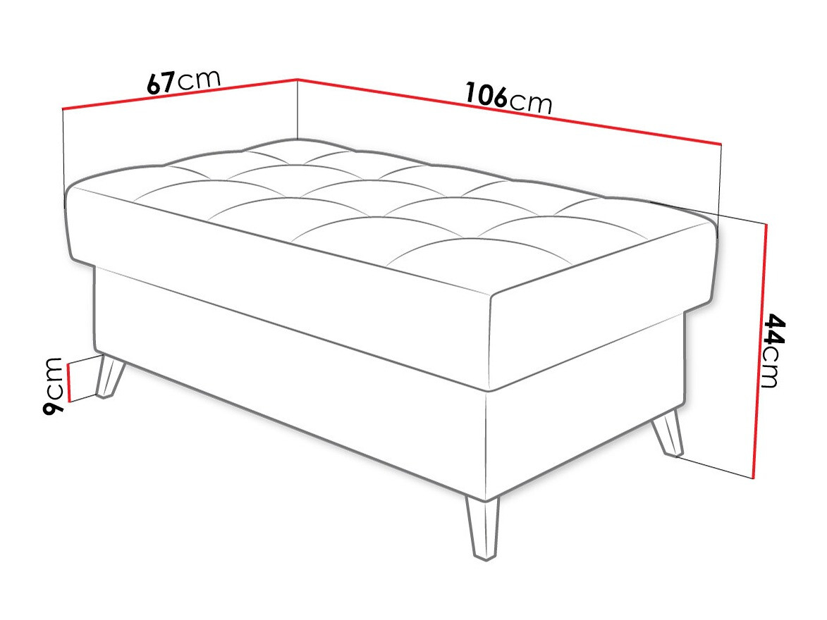 Upholstered bench Comfivo Agnus (Sicuro 65)