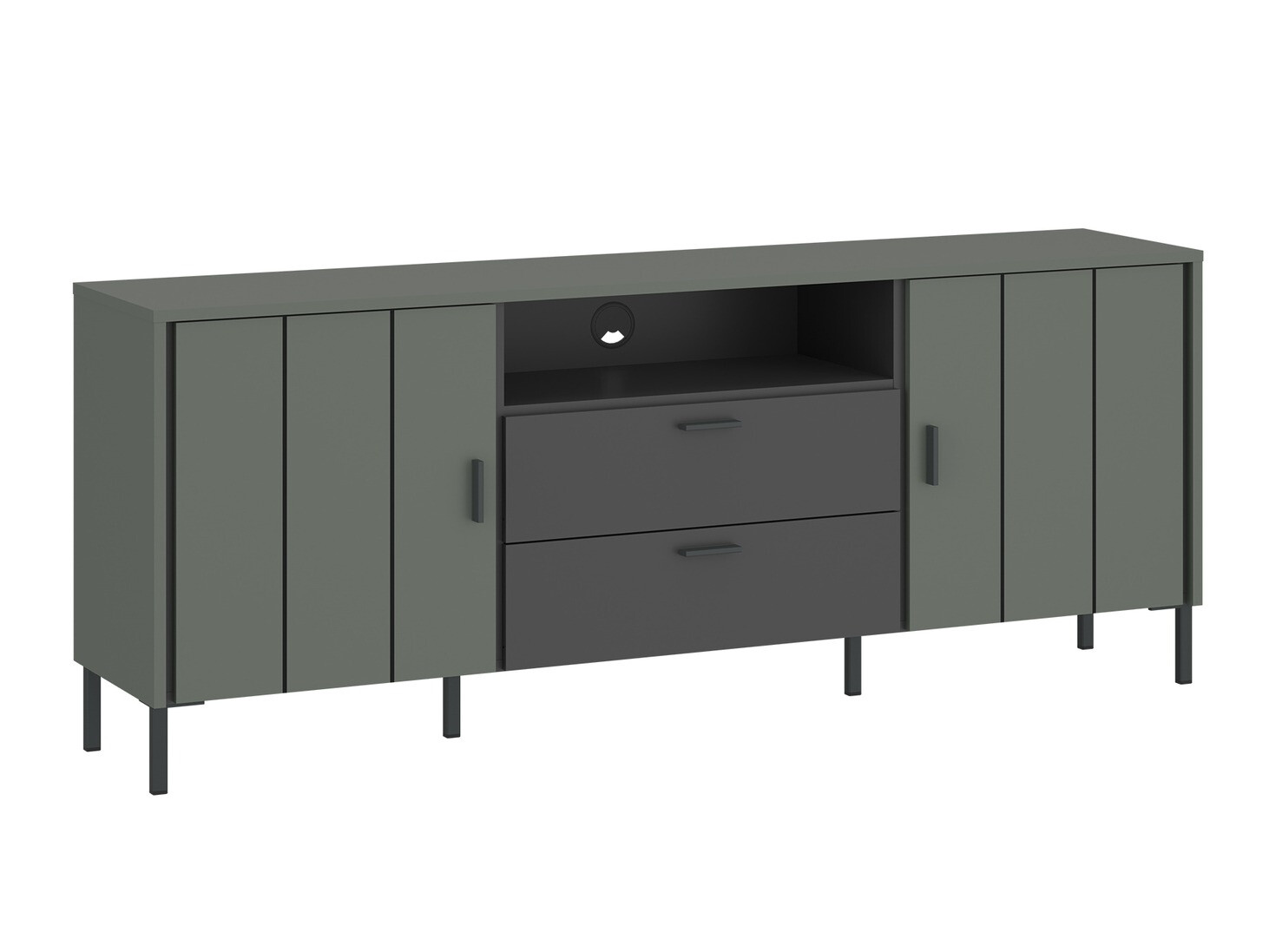 TV stand Morelmi 100 (Green + Anthracite)