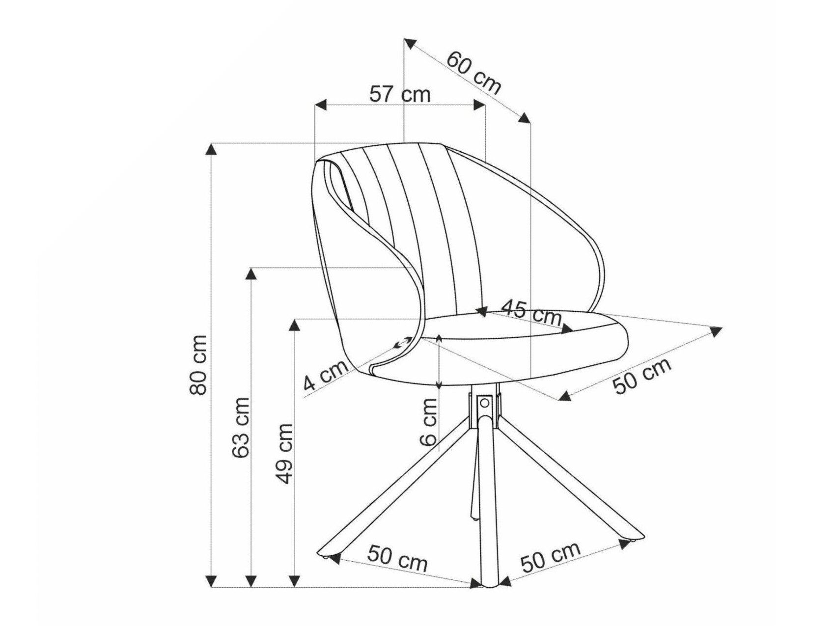 Chair Houston 1871 (Cappuccino)