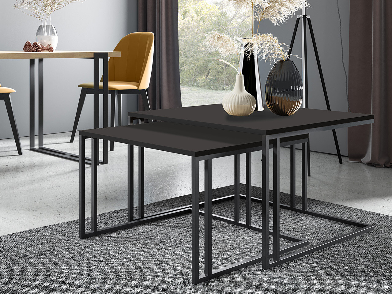 Coffee table set Oswego 110 (Black)