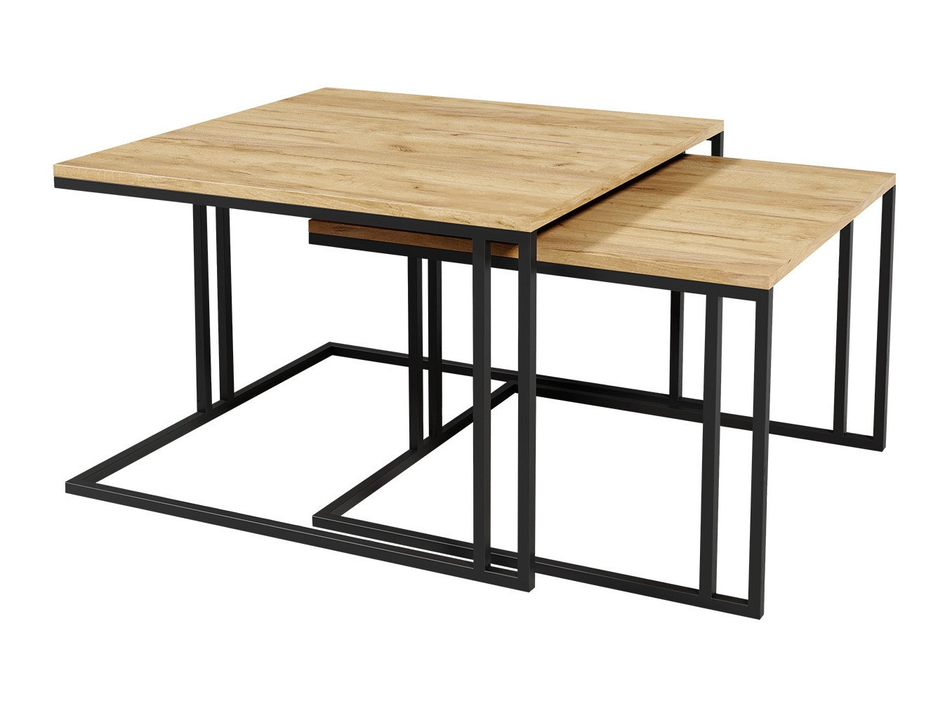 Coffee table set Oswego 110 (Brown + Black)