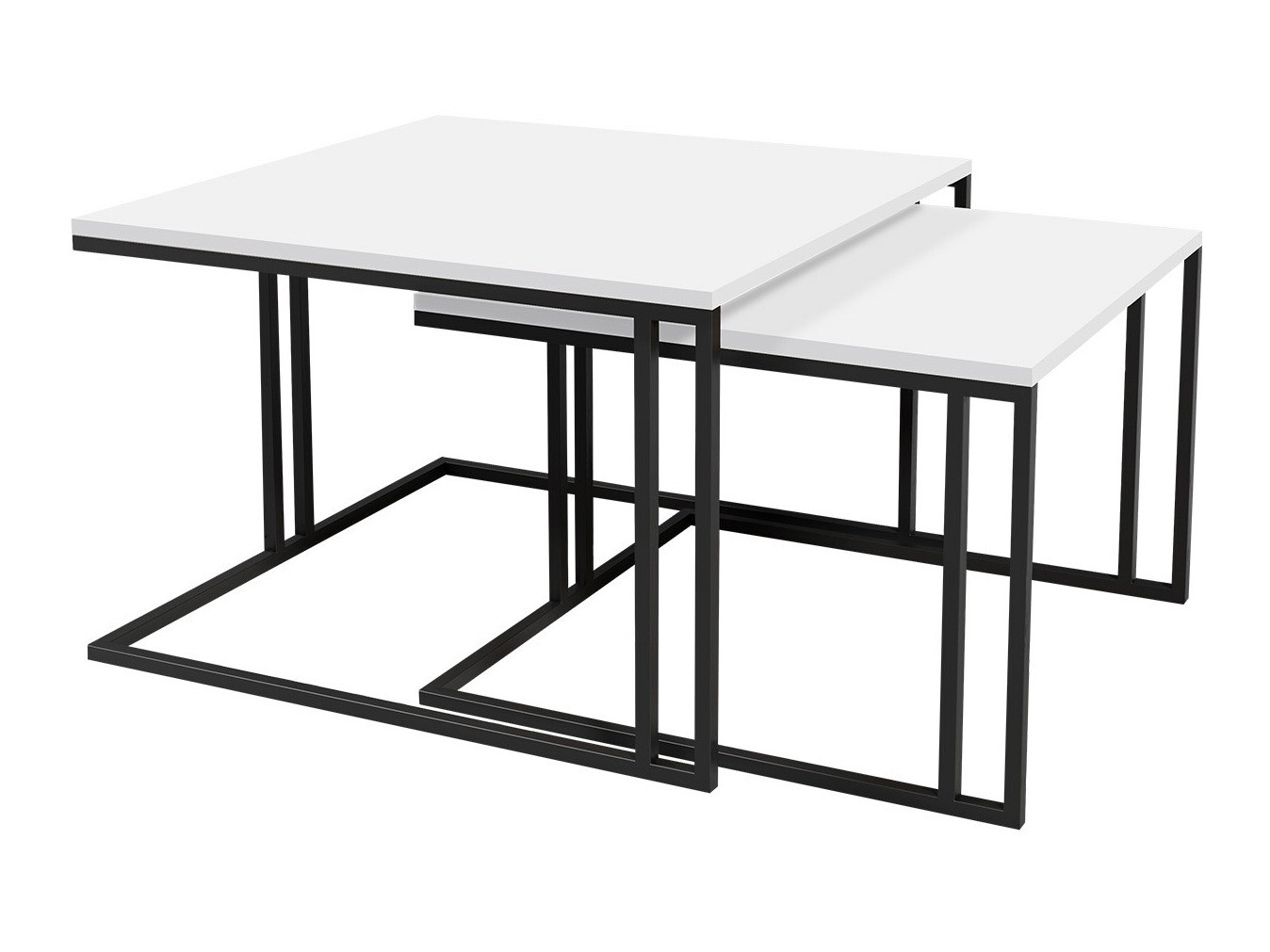 Coffee table set Oswego 110 (White + Black)