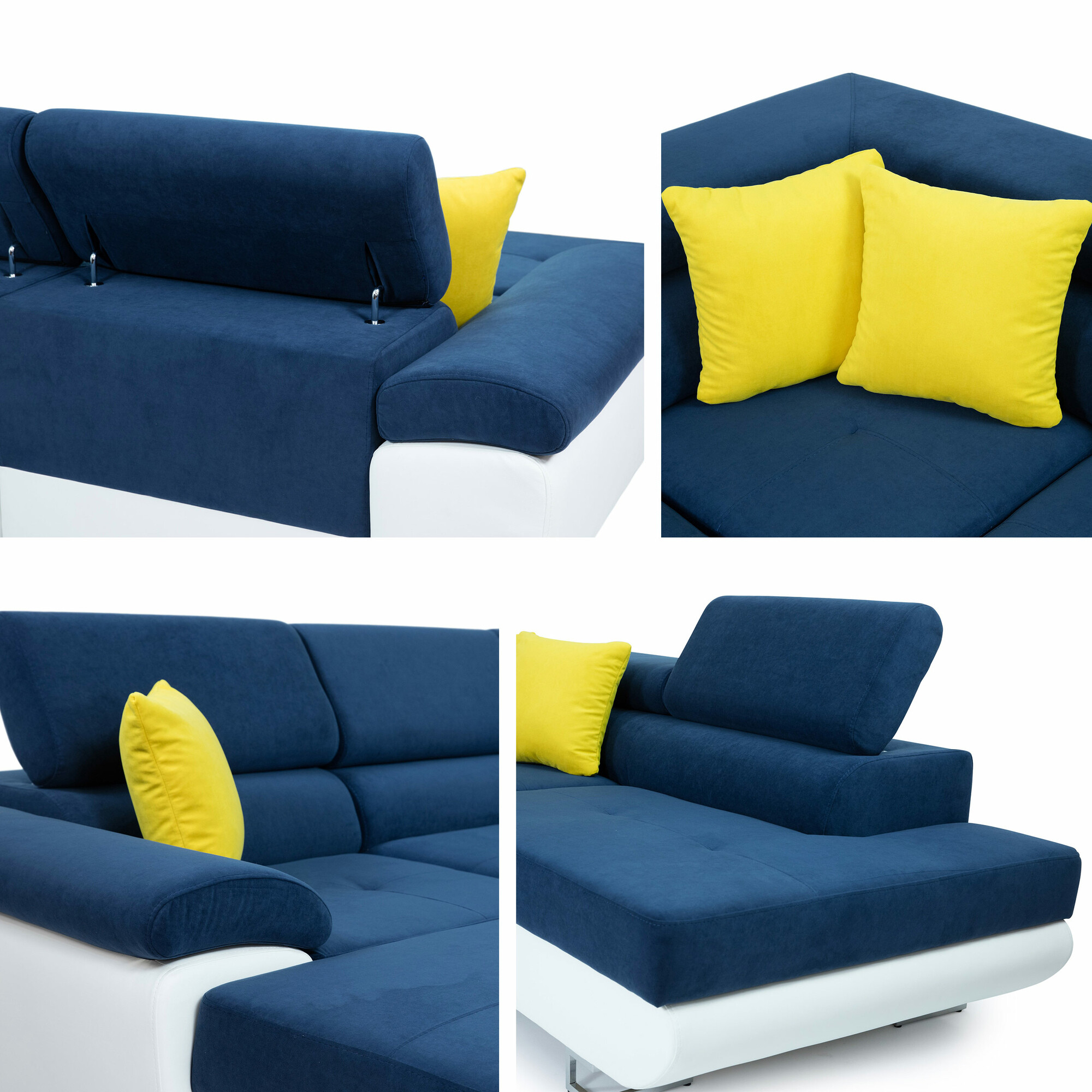 Corner sofa Comfivo Ruta IV (Uttario Velvet 2979 + Senegal 825)
