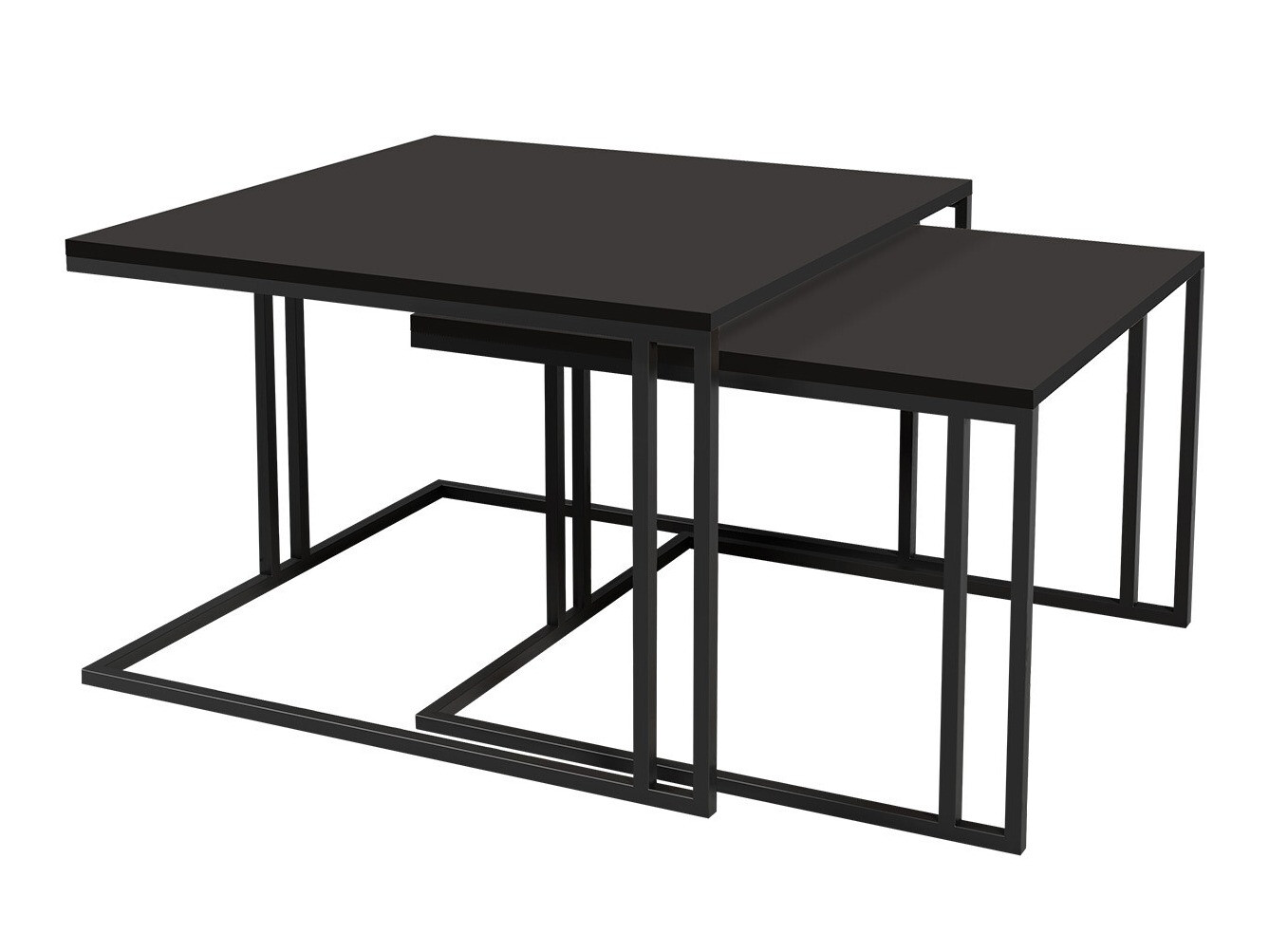 Nest of coffee tables Oswego 110 (Black)