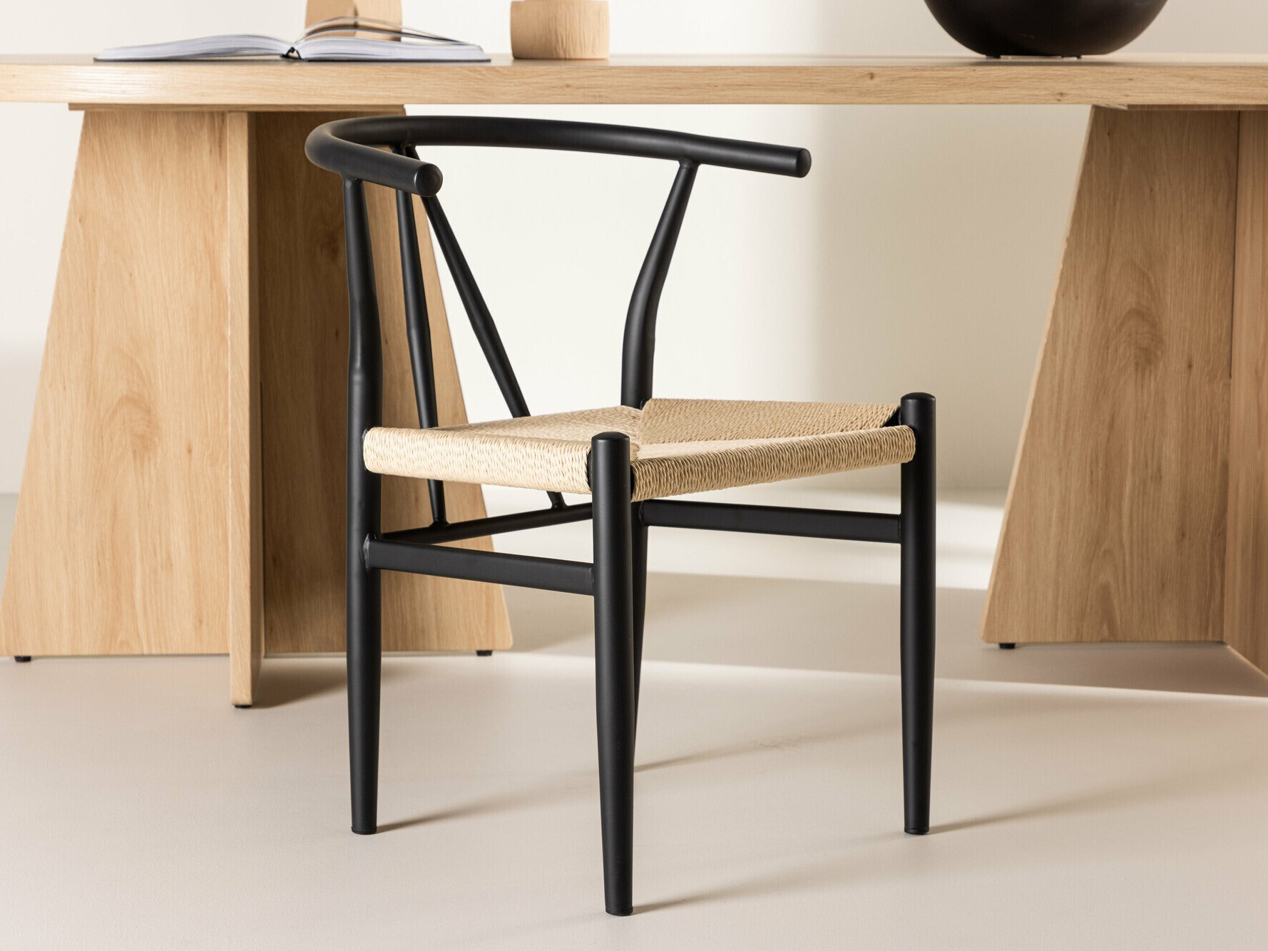 Chair Dallas 4525 (Black + Beige)