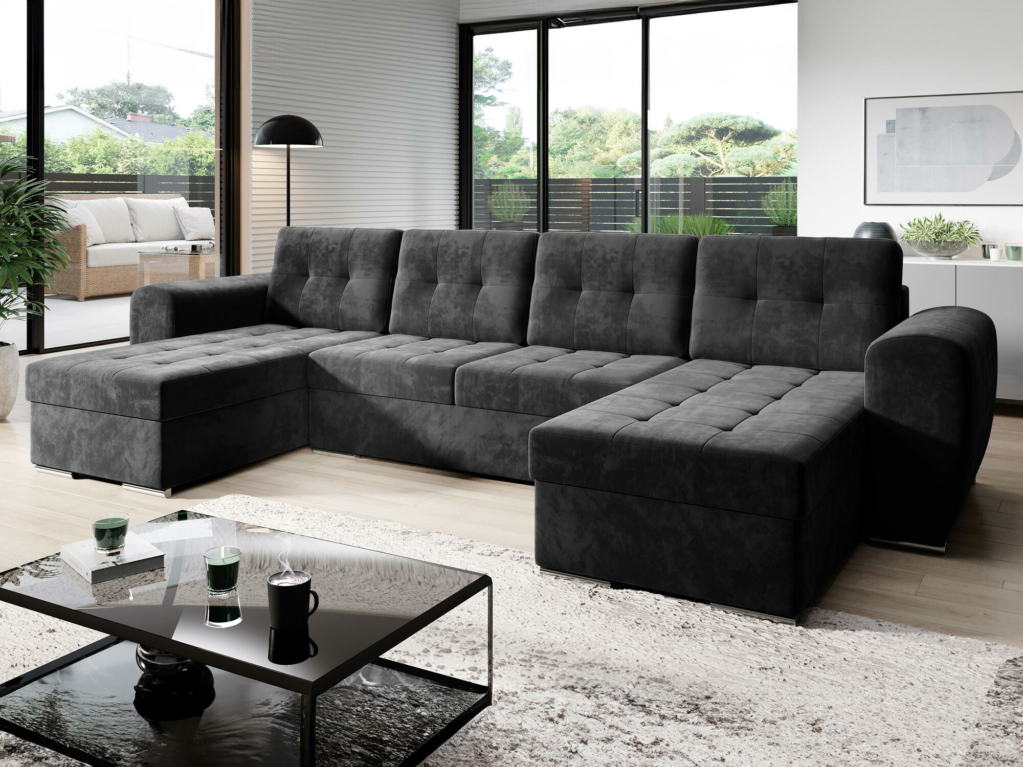 Corner sofa Arvada 117 (Monolith 97)