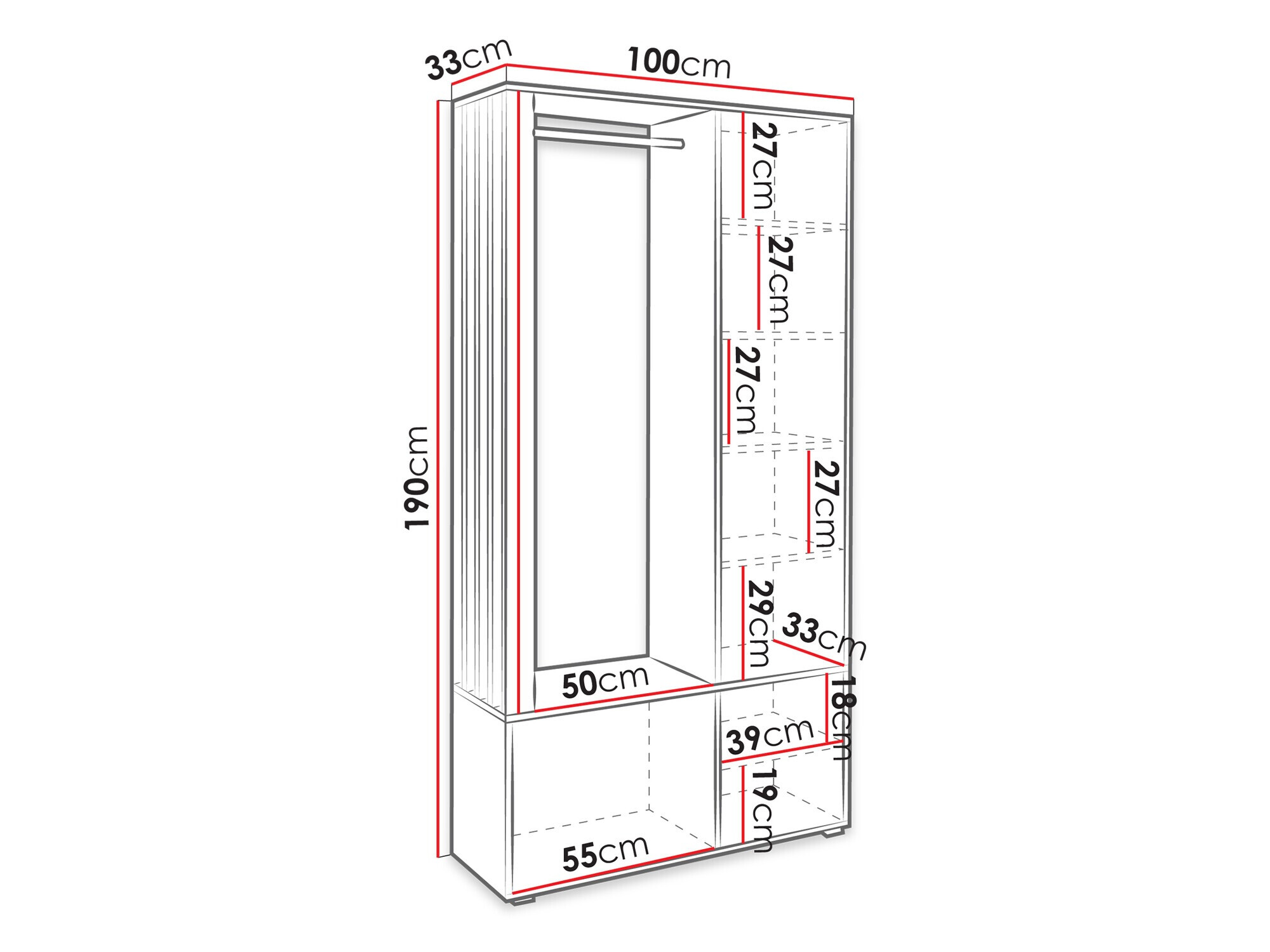 Hallway set Vinea (Cashmere)