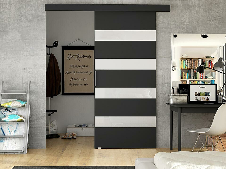 Sliding door Closico 179 (Black + White)