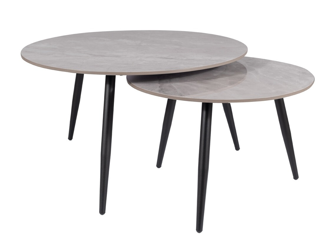 Coffee table set Detroit 602 (Grey marble)